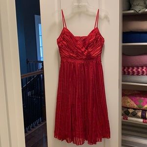Arden B red silk dress NWT
